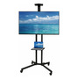 Soporte De Tv Móvil Con Ruedas 32 A 65 Pulgadas Acero Negro Negro