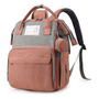 Mochila Multifuncional Impermeable Para Bebés Gris Rosa 7 Bo Gris Rosa Diseño De La Tela