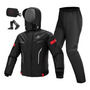 Impermeable Lluvia Motociclista Traje 2 Piezas Para Hombres Positivo