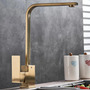 Grifo De Cocina Inoxidable 360 Giratorio Alto Arco Monomando
