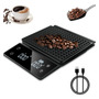 Báscula Digital De Cocina Para Café 3kg Precisión 0.1g Led Negro 0 G