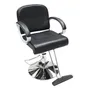 Silla De Barbería Hidráulica Reclinable 150 Color Negro 130 Black Tipo De Respaldo Forma De La Base