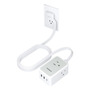 Regleta De Enchufe Plana 3m 3 Salidas Ca Y 3 Usb Hogar Ofici Gris
