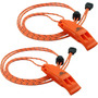 Set De 2 Silbatos De Emergencia Sonido Fuerte 120 Db Aire Li Color
