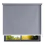 Persiana Enrollable Blackout 160x180 Cm Gris Para Ventanas