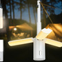 Luz De Camping Plegable Led 3600 Lúmenes Tres Modos Interior Blanco Ajustable Con Luz Amarilla Protectora