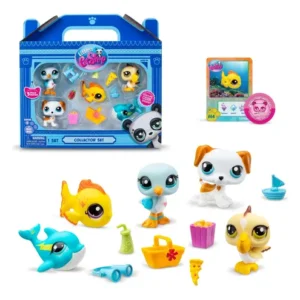 Figuras Littlest Pet Shop Playa 5 Mascotas Cabeza Móvil Cole