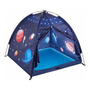 Casita Para Niños Casa De Campaña Con Luces Azul 119cm Inter Azul