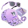 Gorra De Béisbol Morada Kuromi Juego De 3 Piezas Para Niñas