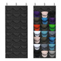 Organizador De Sombreros Negro 24 Bolsillos Montaje Fácil Negro