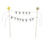 Juego Banderines Para Pastel Feliz Cumpleaños Fiesta 44 Cm C Multi