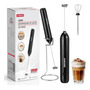 Espumador De Leche Recargable Usb Con 2 Batidores 2000 Mah