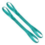 Eslingas De Elevación 2 Pulgadas X 91 Cm Poliéster 2 Piezas Verde