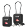 Candados Tsa De Equipaje 2 Piezas Cable Flexible Llave Color