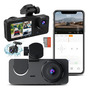 Cámara Para Auto Wifi 1080p 32gb Gran Angular 170 Visión Noc