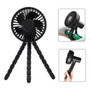 Ventilador Portátil 3 Velocidades Batería Ideal Oficina Y Vi Negro