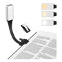 Luz De Lectura Led Recargable Con Clip Flexible 3 Brillos Us