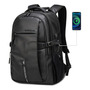 Mochila Antirrobo Impermeable 15.6 Pulgadas Con Carga Usb Negro Diseño De La Tela