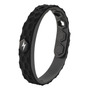 Pulsera Ajustable Antiestática De Silicón Negro Unisex 25 Cm Pulsera Negra Con Hebilla Negra Clara