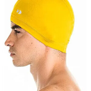 Gorra Para Natación De Licra Anticloro Unisex Amarillo Canar Amarillo Canario Unitalla