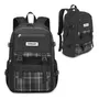 Mochila Infantil Negra Gran Capacidad Impermeable 5 Bolsillo Negro Diseño De La Tela