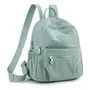 Mochila Casual Mujer Gran Capacidad 32x27x13cm Azul Claro Azul Claro Diseño De La Tela