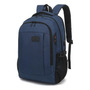 Mochila Antirrobo Impermeable Para Laptop 15.6 Azul Usb Azul