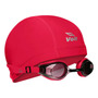 Set De Natación Unisex Adulto Gorra Y Goggles Resistentes Al Rojo