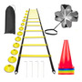 Kit De Entrenamiento De Fútbol Escalera Agilidad 6m Conos Y Colorido