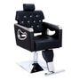 Silla Hidráulica Reclinable Para Barbería Estilo Vintage Neg Negro Tipo De Respaldo Forma De La Base