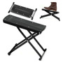 Taburete Ajustable Antideslizante Para Guitarra Plegable 27 Negro