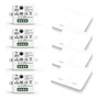 Interruptor Inteligente Inalámbrico 433mhz Control Remoto 10 0 A Voltaje Nominal 4t+4r
