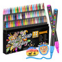 Rotuladores Acrílicos 72 Colores Punta Fina Para Manualidade Negro