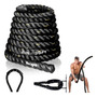 Cuerda De Batalla De 9 Metros Para Fitness Con Manga Protect A. No Cover, 1.5in - 40ft