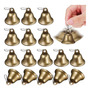 Kisangel Campanas Pequeñas Vintage Para Manualidades Y Decor Marrón Oscuro