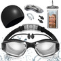 Gafas Natación Set 6 En 1 Antivaho Uv400 Ajuste Cómodo Imper