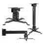 Soporte Universal Para Proyector Techo Y Pared Ajustable Neg Negro