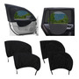 4 Parasoles Laterales Para Auto Protección Uv Ventanas 124x5