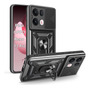 Funda De Uso Rudo Para Oppo Reno 13 Pro 5g Negra Con Soporte