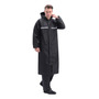 Poncho Impermeable Para Hombre Con Capucha Y Tira Reflectant Negro Talla