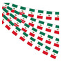 Banderines México 30 Piezas 10 Metros Decorativos Día Indepe