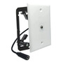Conector De Pared Audio Hembra 3,5 Mm Con Extensible Aux
