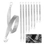 Correas De Tierra De Cobre 8 Piezas 10 A 20 Pulgadas Para Au 8pcs-plus-silver