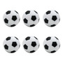 6 Pelotas De Futbolito Blanco Y Negro Respuesto Estandar