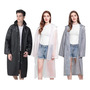 Chubasquero Impermeable De 3 Piezas Para Adultos Negro Gris Negro, Blanco Y Gris Talla