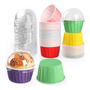50 Almohadillas De Papel Para Cupcakes Multicolor Ecológicas