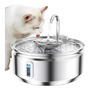 Fuente De Agua Para Gato Acero Inoxidable 3.2l Fácil Limpiez
