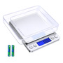 Balanza De Cocina Compacta 500g 0.01g Digital Alta Precisión Plata