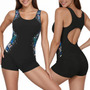 Traje De Baño Mujer One Piece Floral Elástico Para Playa Pis