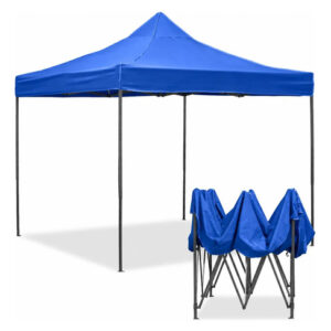 Carpa Plegable Azul 3x3 M Impermeable Para Eventos Y Camping Azul